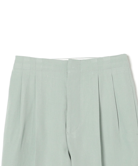 PrimaryNavyLabel:ウールコットン2タックパンツ