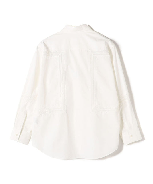 VIOLETTE ROOM:〈手洗い可能〉ボーダー レース シャツ