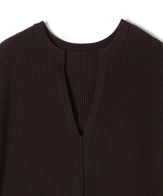 〈手洗い可能〉裾ラウンドVネックベスト