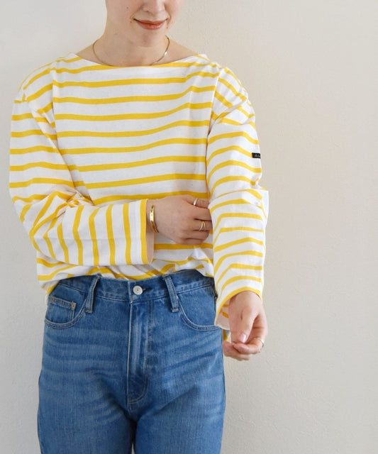 【SHIPS any別注】Le minor: ボーダー ロングスリーブ カットソー