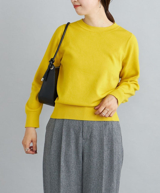 〈手洗い可能〉ラインクルーネックプルオーバー