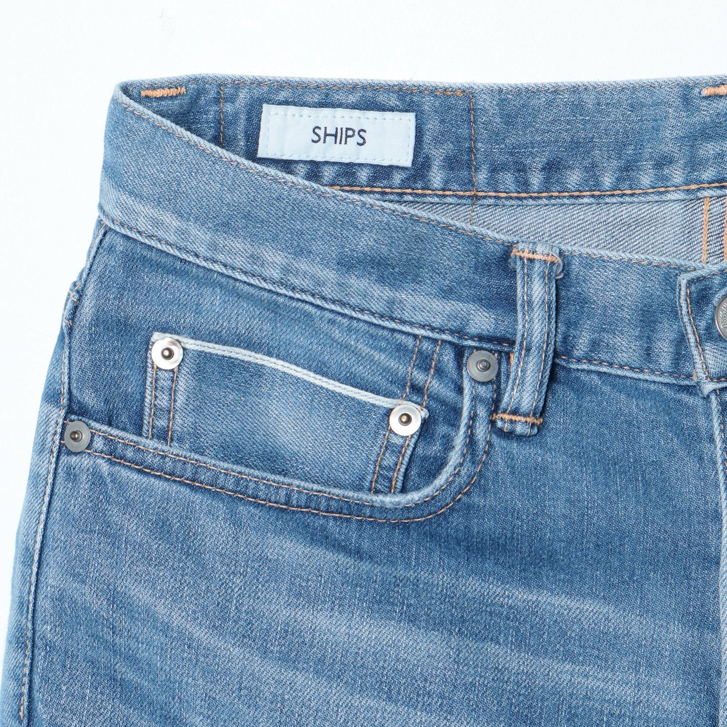 SHIPS:5PKT USED SELVAGE DENIM PT