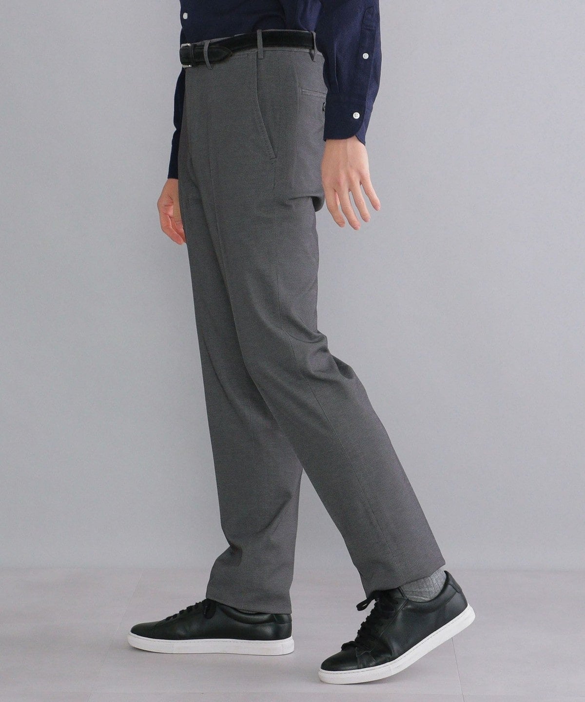 SHIPS:【ウエストアジャスト機能付き】 コットンポリエステル ジャージ ドビー スラックス