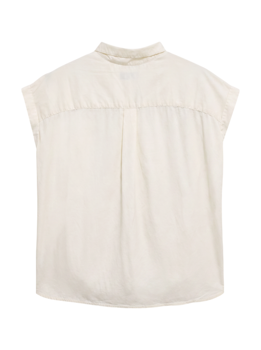 SHIPS:TENCEL TUCK S/S BL