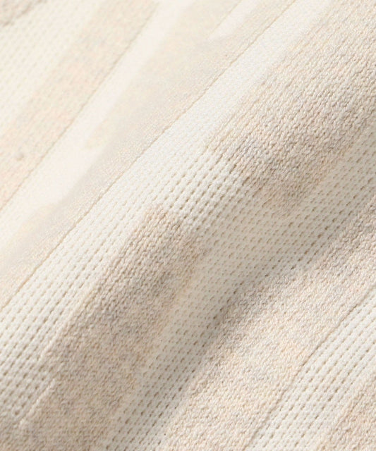 〈手洗い可能〉ジャカード ロゴ ニット ベスト 24SS