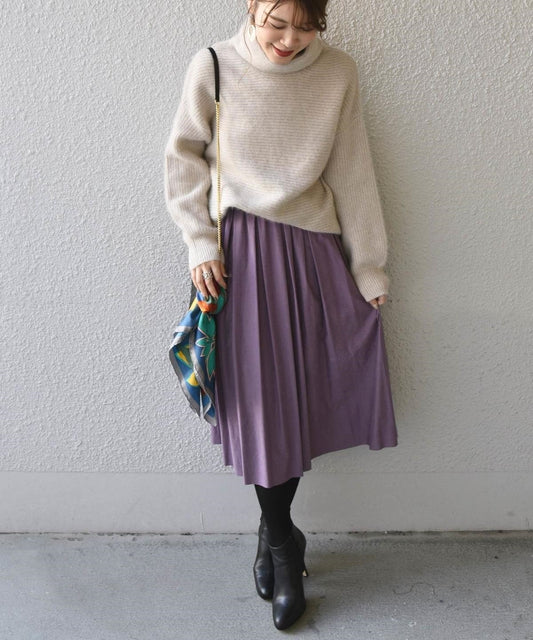 〈手洗い可能〉カラーボリュームスカート