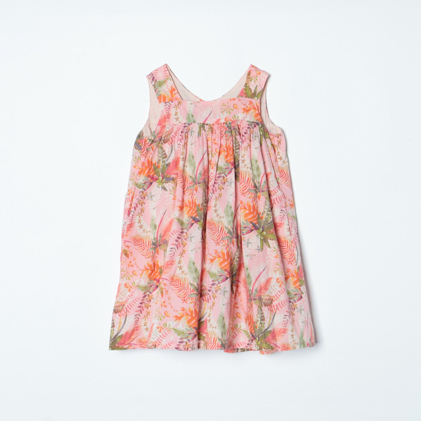 SHIPS KIDS:100〜130cm / リバティ ノースリーブ ワンピース