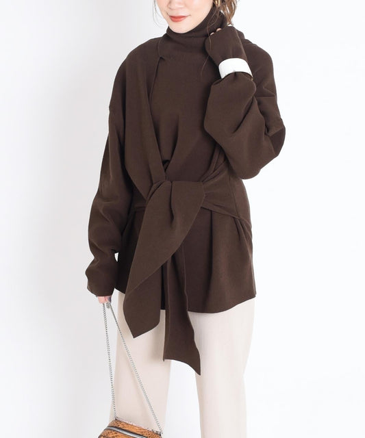 Wai:デザインタートルネックニット