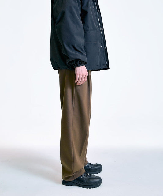 City Ambient Products: T/Rフラノ 2プリーツ ワイドテーパード スラックス