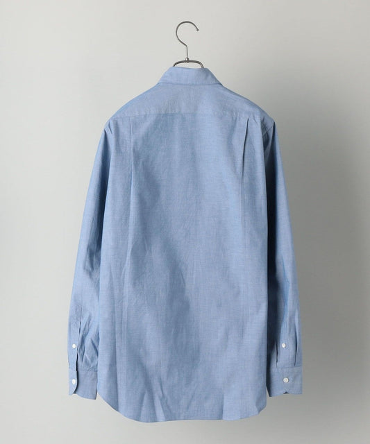 SHIPS:SPAIN FABRIC シャンブレー タブ カラー シャツ