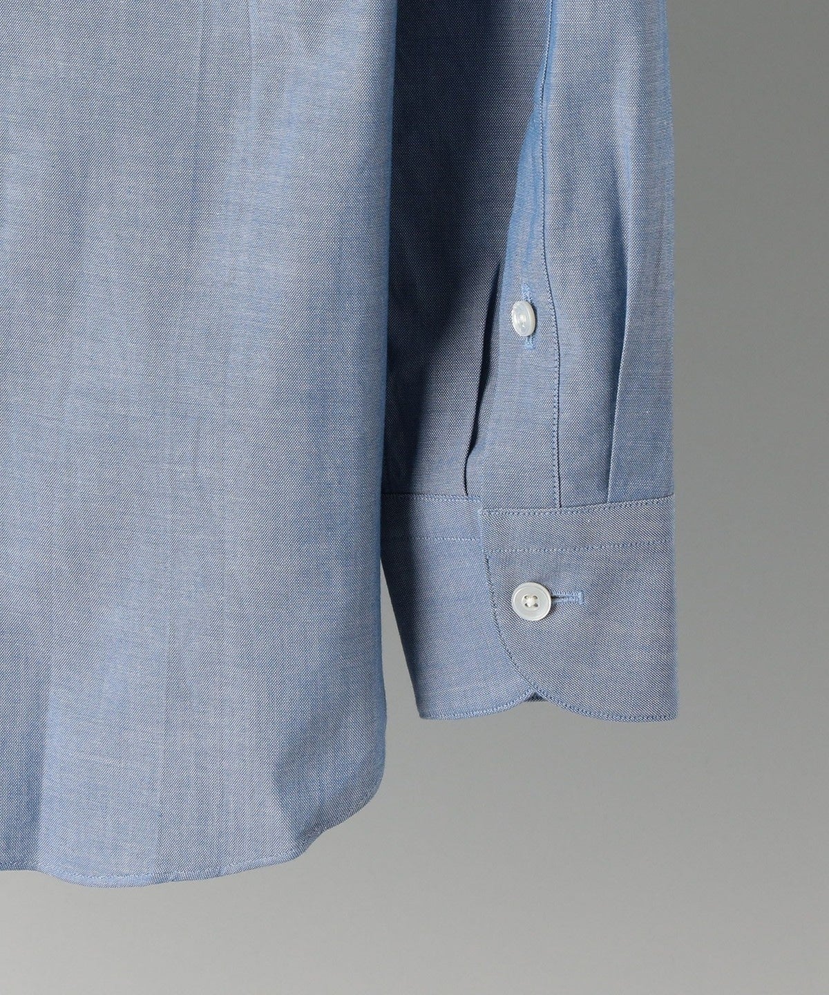 SHIPS:SPAIN FABRIC シャンブレー タブ カラー シャツ
