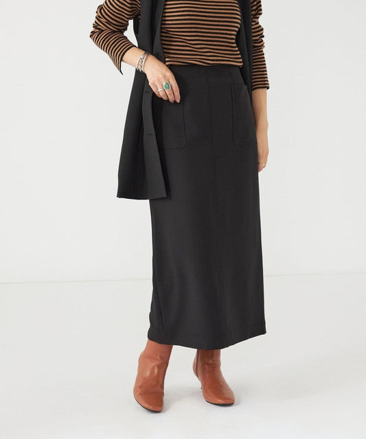 SHIPS any: 〈ウォッシャブル〉フロント ポケット Iライン スカート