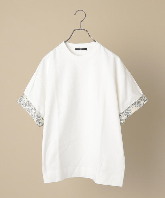 SU: ビッグシルエット ロールアップ バンダナ Tシャツ