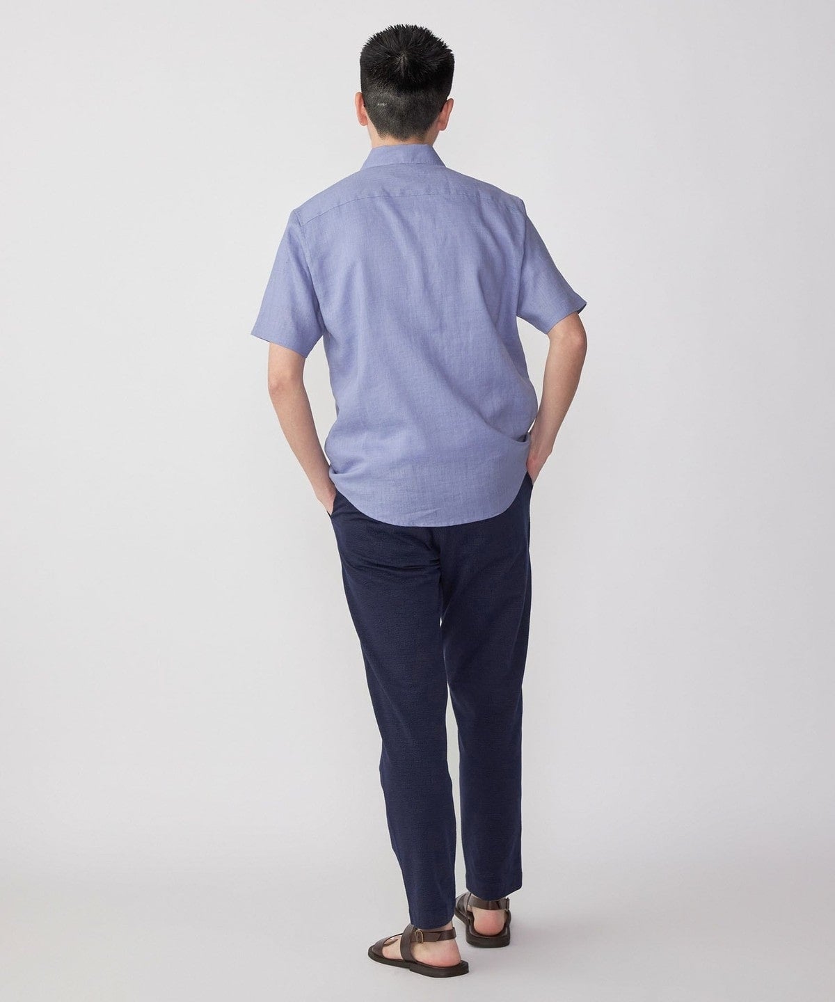 SHIPS: シアサッカー トリコット パンツ