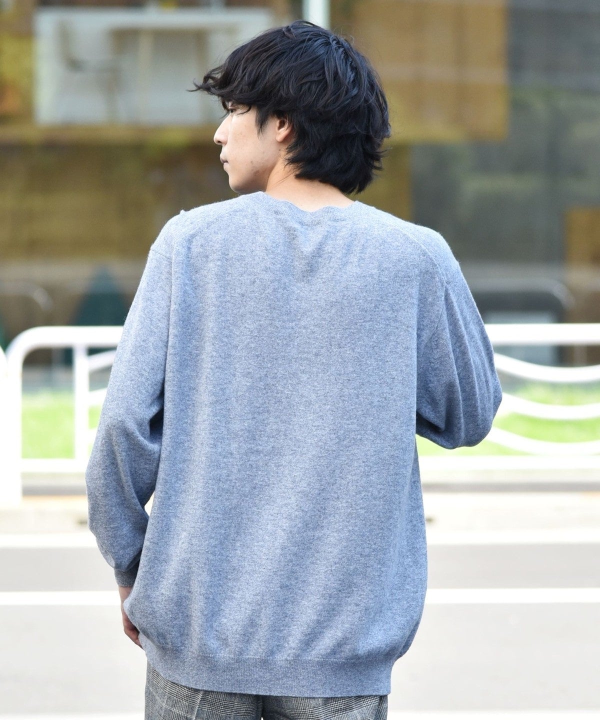 SHIPS:〈手洗い可能〉ケアフリー Vネックニット プルオーバー