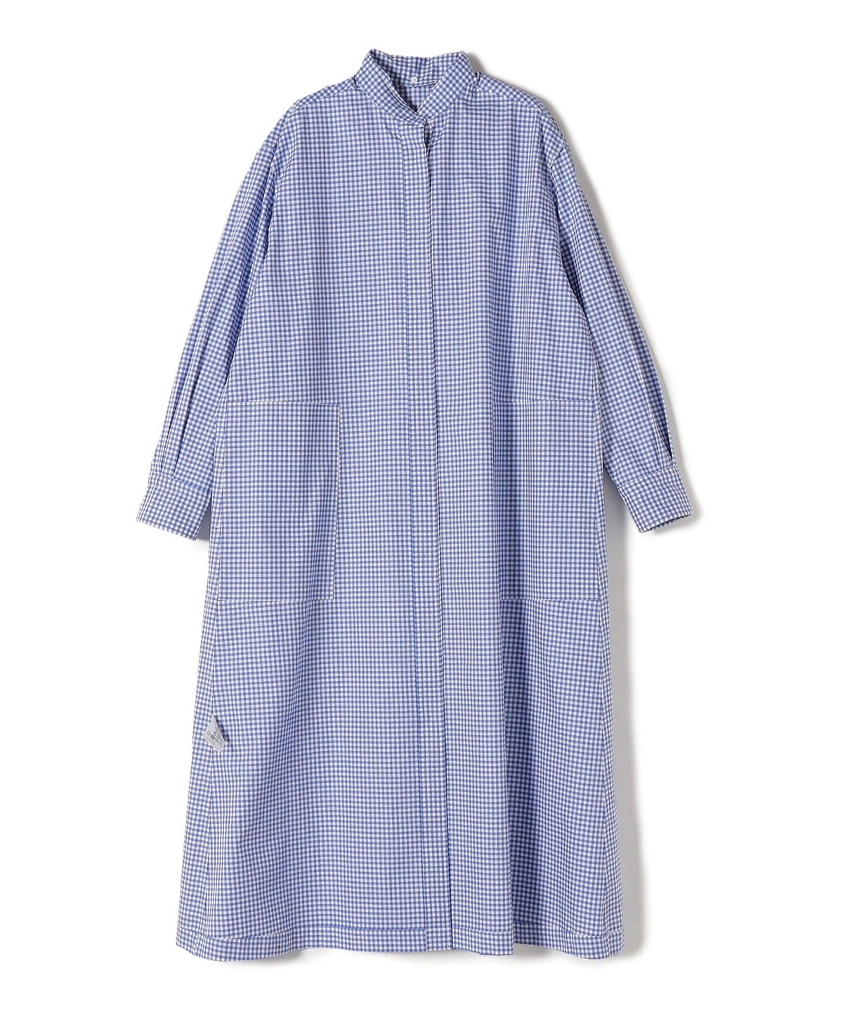 SHIPS Primary Navy Label:〈手洗い可能〉ギンガム チェック ボタンダウン ワンピース