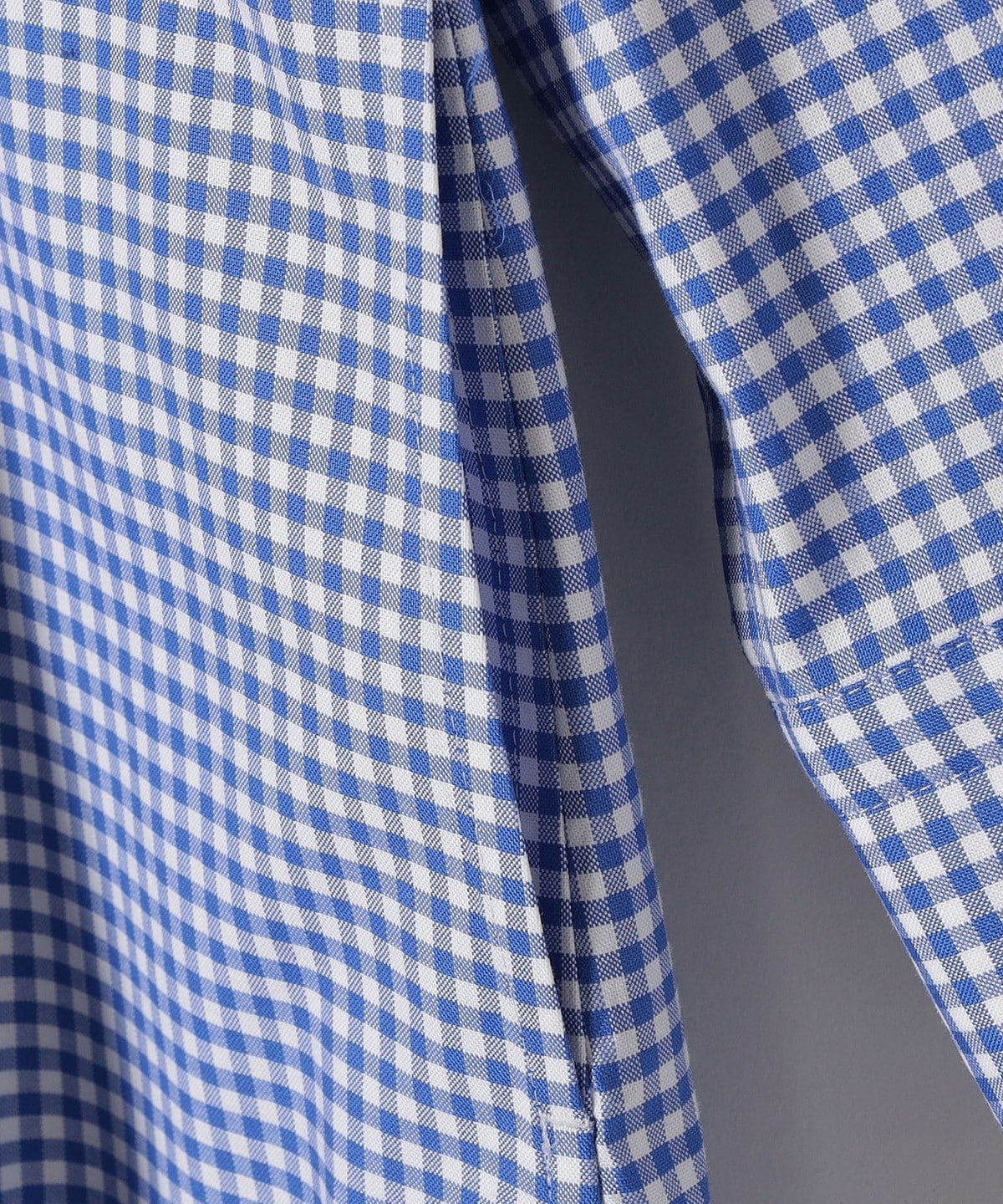 SHIPS Primary Navy Label:〈手洗い可能〉ギンガム チェック ボタンダウン ワンピース