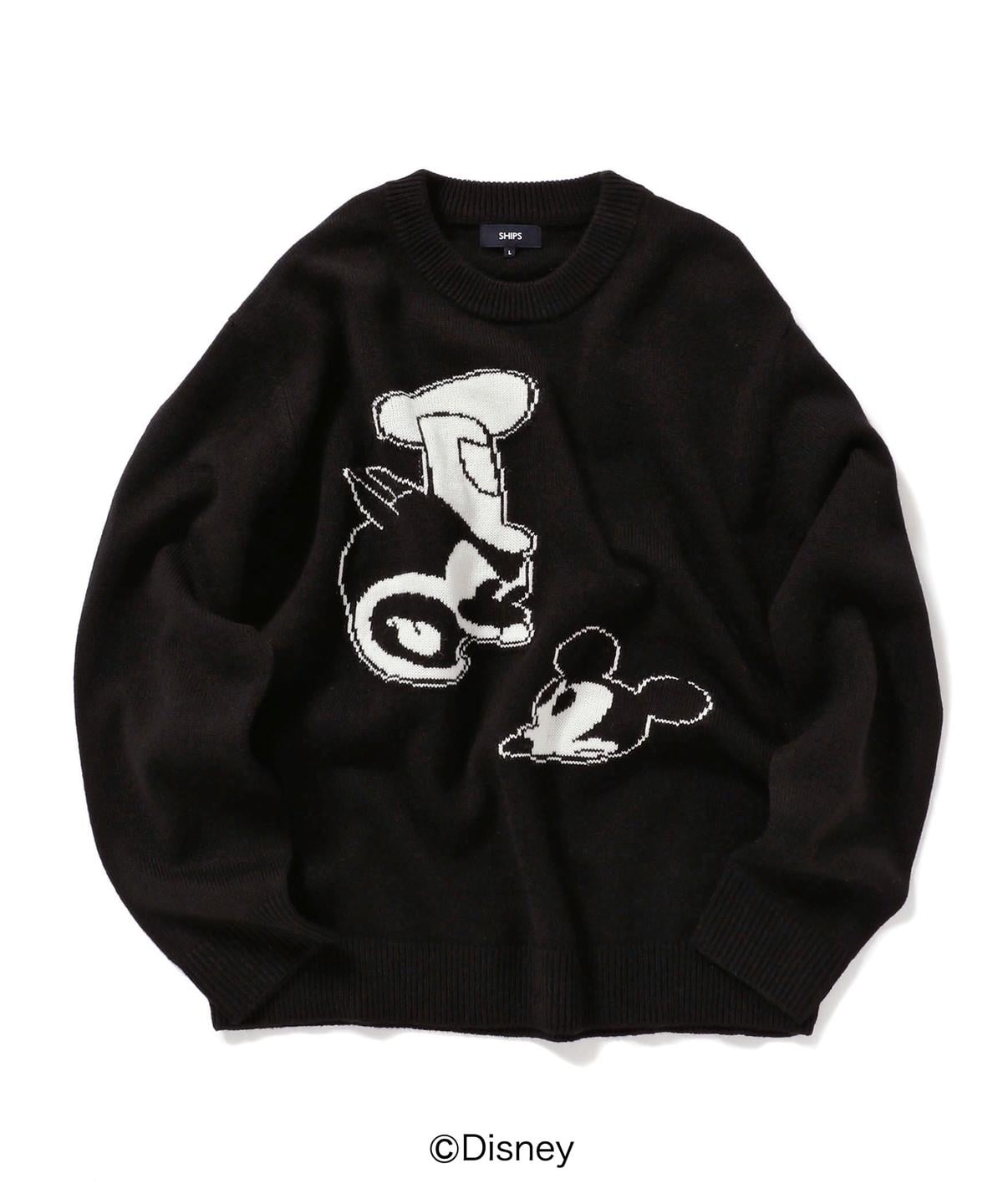SHIPS DISNEY COLLECTION: ミッキー インターシャ ニット