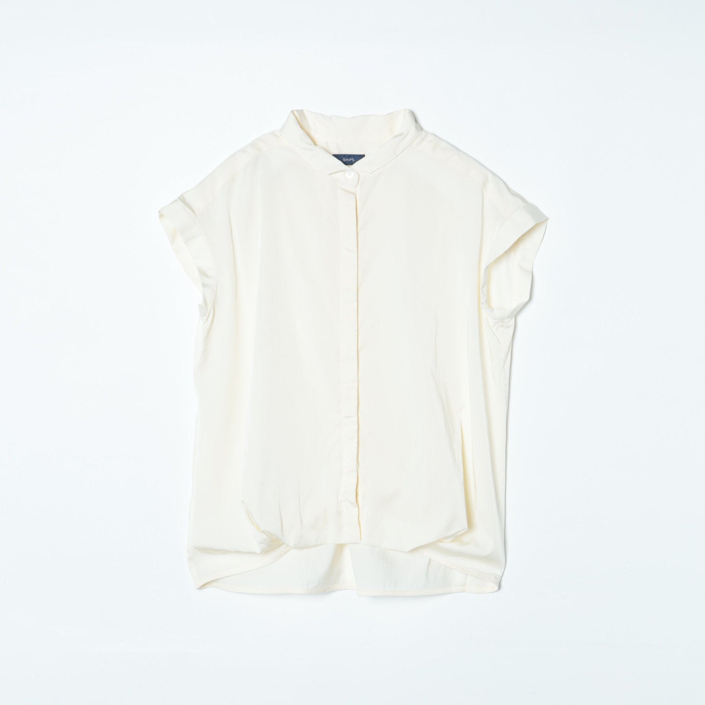 SHIPS:TENCEL TUCK S/S BL