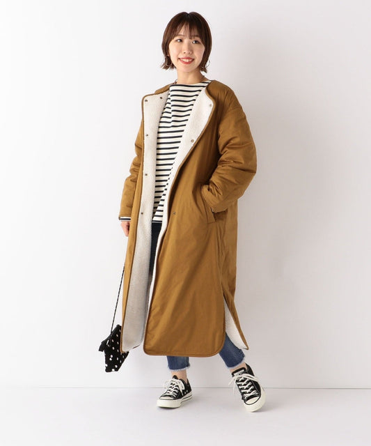 SHIPS any: ボア リバーシブル コート