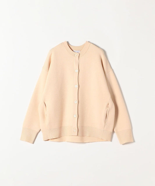 SHIPS any:〈手洗い可能〉ミラノリブ コクーン クルーネック カーディガン