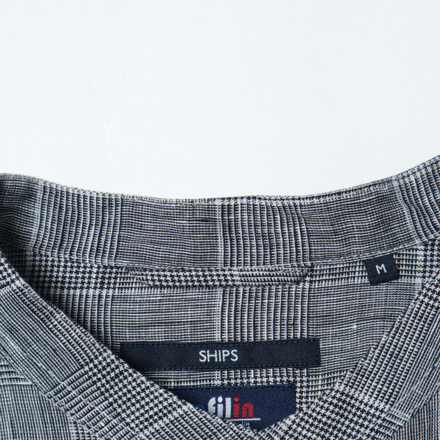 SHIPS: SAFILIN リネン バンドカラー シャツ