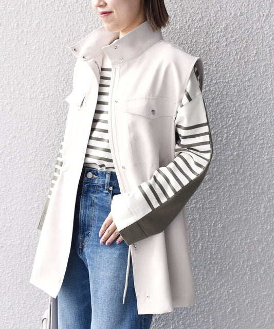 〈手洗い可能〉オックスドライタッチジレ