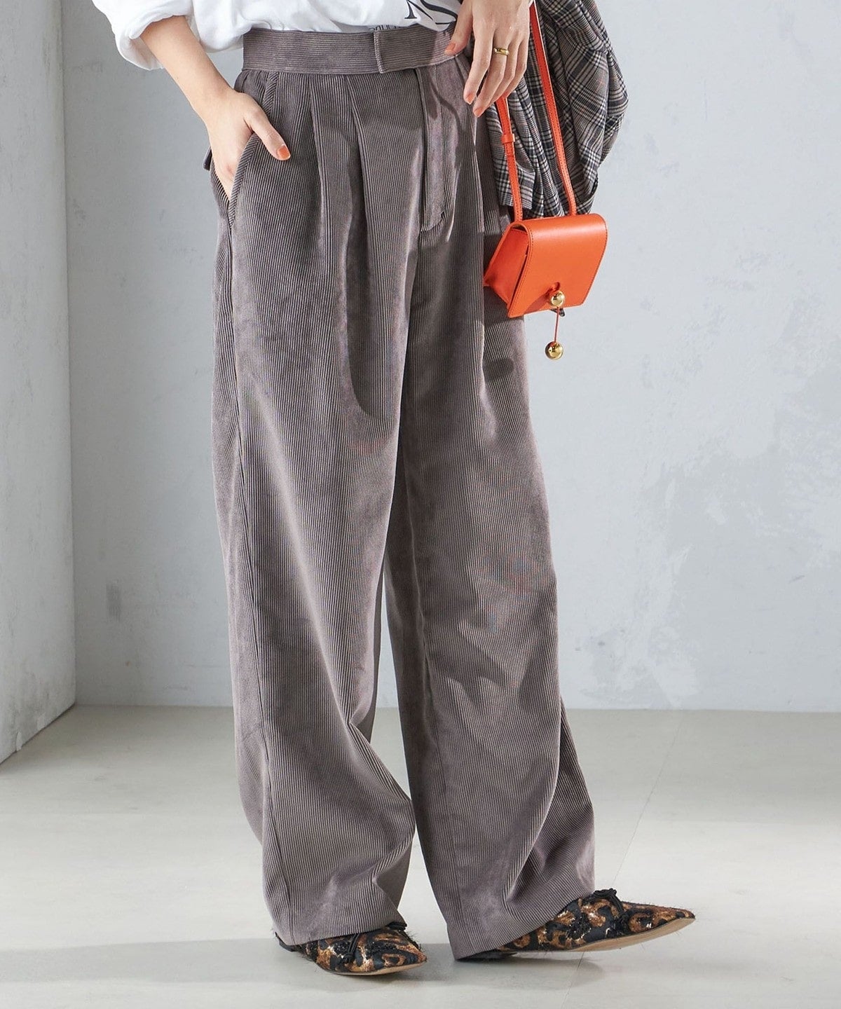 マルボロ　コーデュロイ グレー 洗濯機可能〉コーデュロイ 2タック パンツ / 36 / グレー | SHIPS