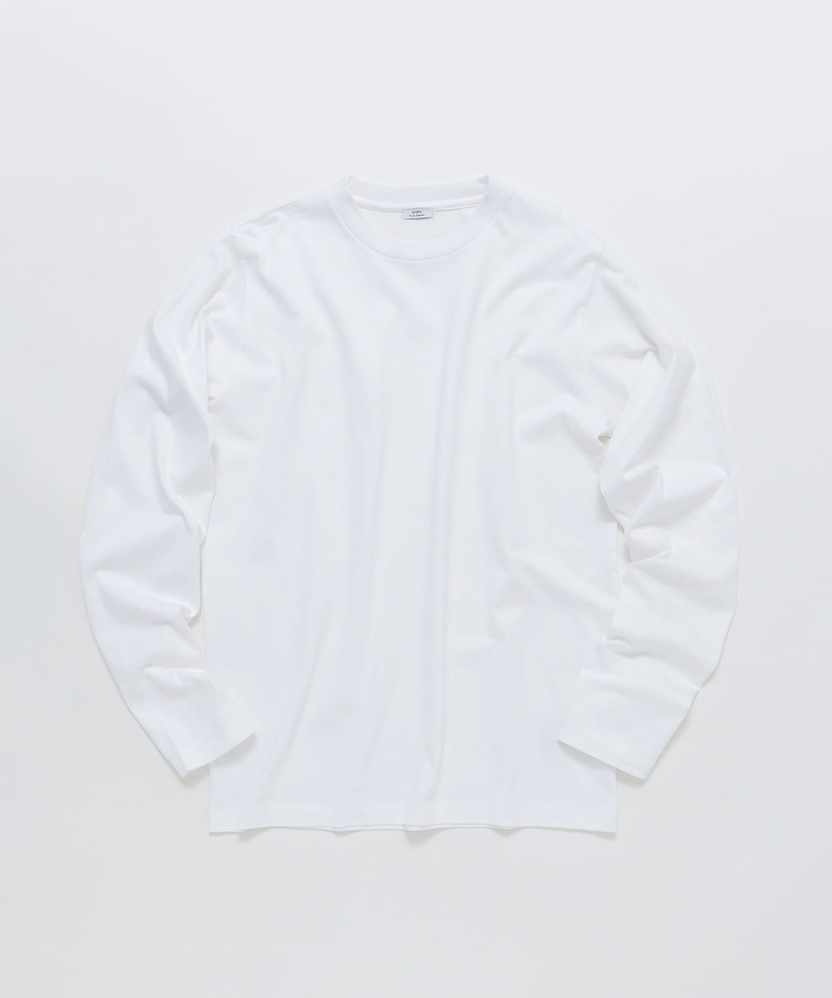 SHIPS: 抗菌・防臭 NANO-FINE(R) ハイゲージ クルーネック Tシャツ (ロンT)