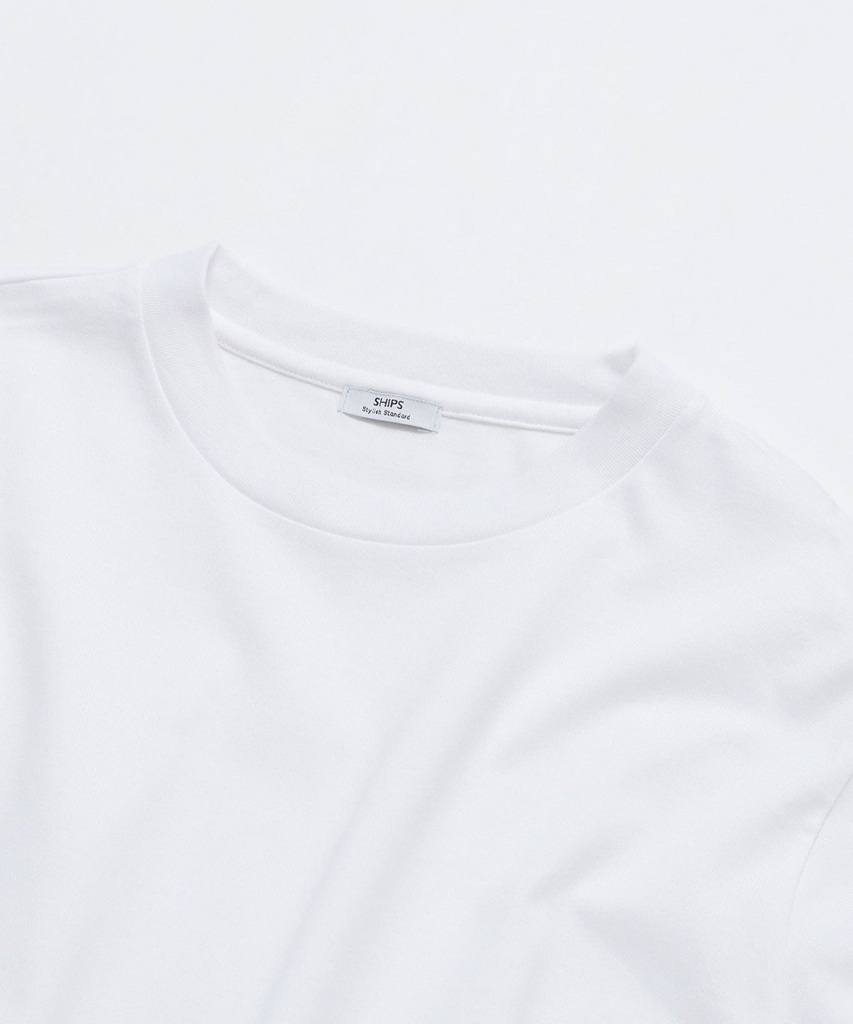 SHIPS: 抗菌・防臭 NANO-FINE(R) ハイゲージ クルーネック Tシャツ (ロンT)