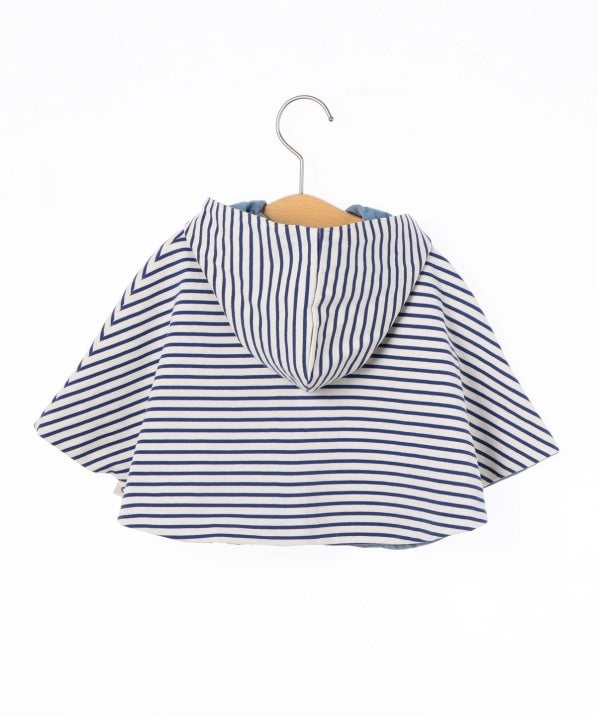 SHIPS KIDS:リバーシブル ボーダー マント 2018SS
