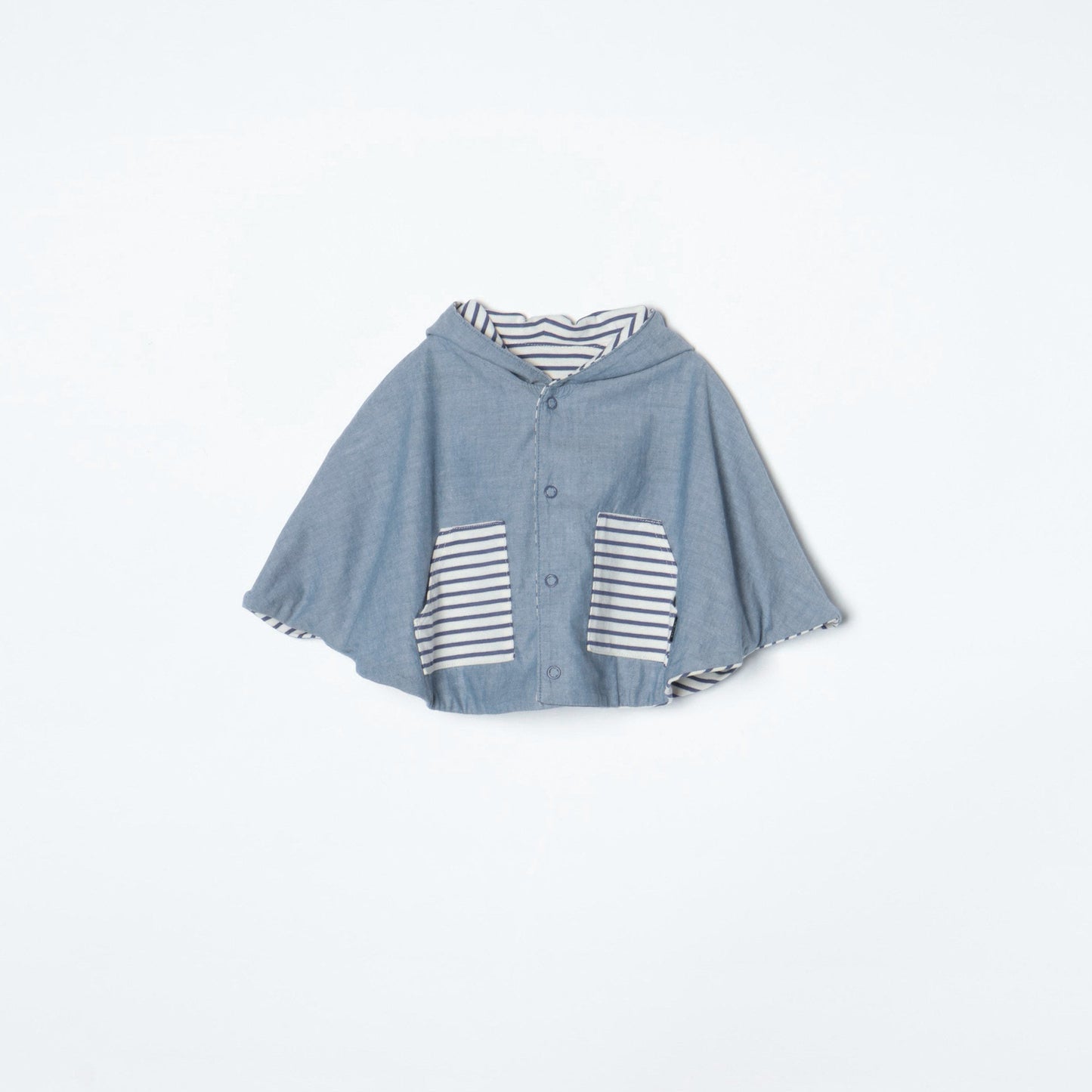 SHIPS KIDS:リバーシブル ボーダー マント 2018SS