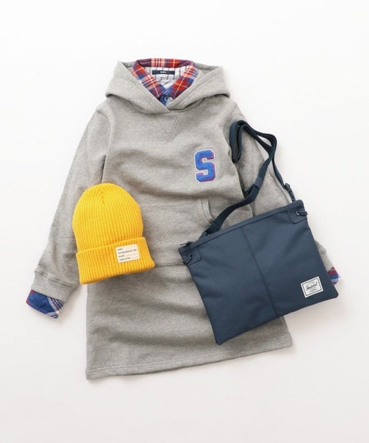SHIPS KIDS:スウェット フード ワンピース(100〜130cm)