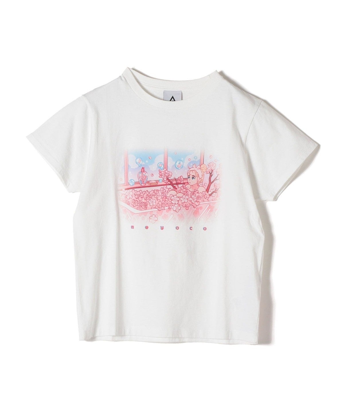 meyoco プリントクルーネックTEE