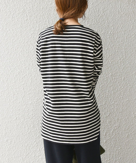 SHIPS any: 〈吸水速乾〉ラウンドヘム ロングスリーブ TEE2