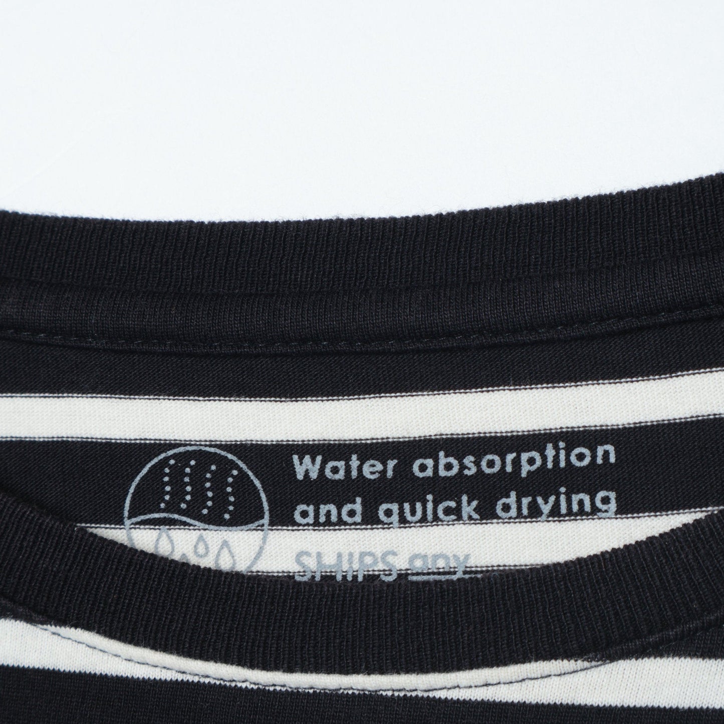 SHIPS any: 〈吸水速乾〉ラウンドヘム ロングスリーブ TEE2