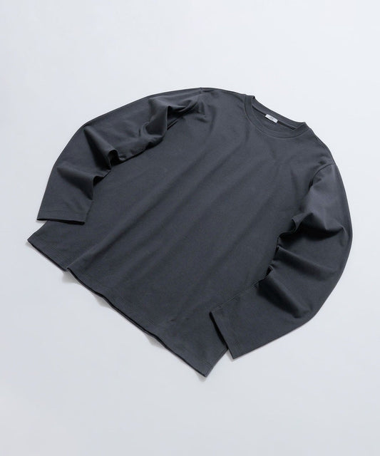 SHIPS: 抗菌・防臭 NANO-FINE(R) ハイゲージ クルーネック Tシャツ (ロンT)