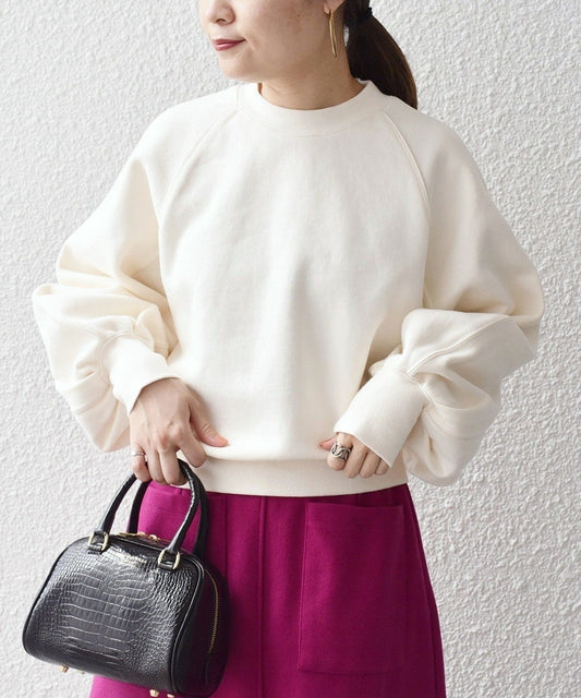 オーガニック コットン ラグラン スウェット