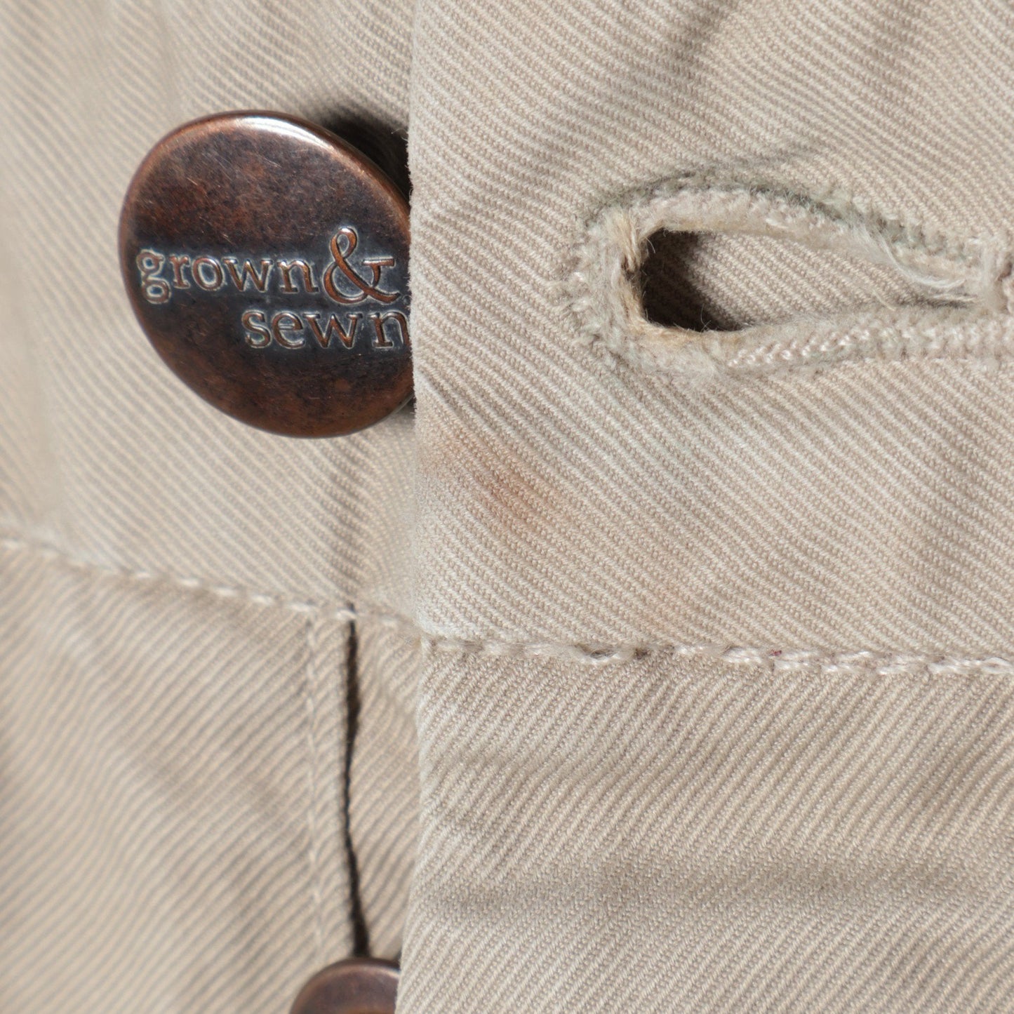 GROWN.S:3PLY 8OZ US TWILL CHIN