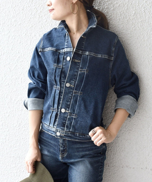 【WEB限定】〈手洗い可能〉スーパーストレッチデニムジャケット