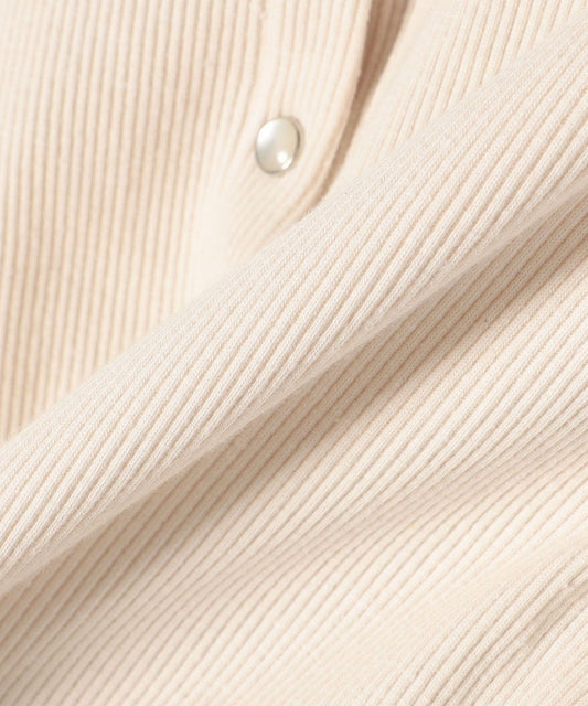 〈手洗い可能〉PLA ライト テレコ ショート カーディガン