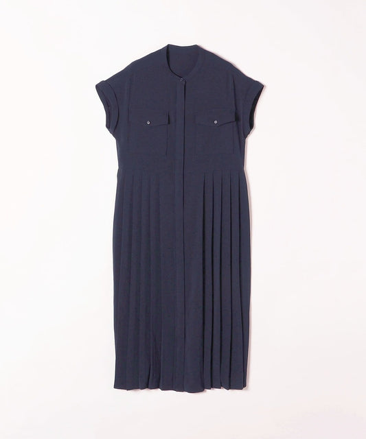 SHIPS any: ジョーゼット プリーツ シャツ ワンピース〈ウォッシャブル〉