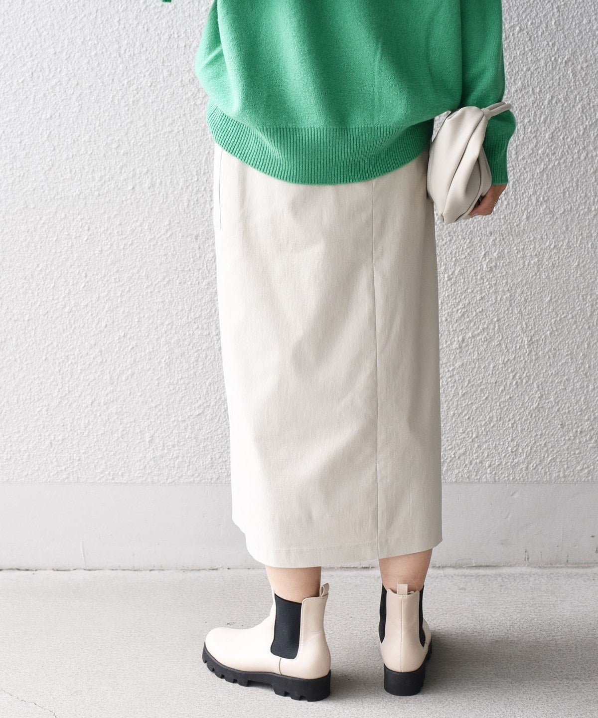 〈手洗い可能〉バックラッシュストレッチタイトスカート