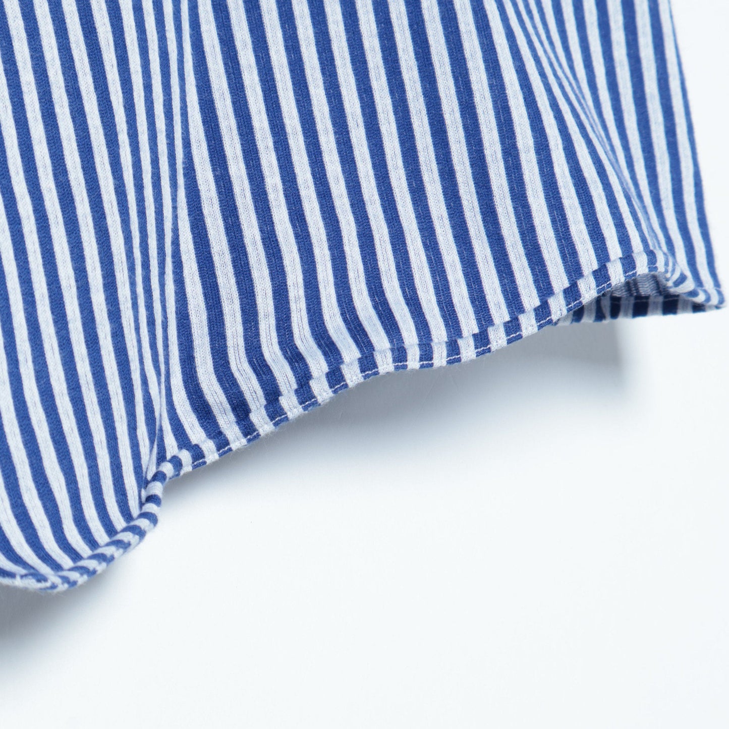 SD:【テレワーク対応可能】ALBINI社製生地 ジャージ ストライプ ワンピースカラー シャツ