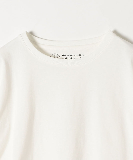 SHIPS any: ラウンドヘム ハーフスリーブ TEE2〈吸水速乾〉