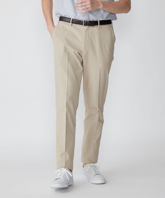 SHIPS: 〈ウエスト調整可能〉 ジャージ ドビー パンツ