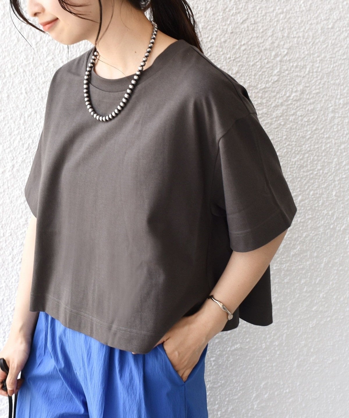 Texloop RCOT バック ドレープ TEE