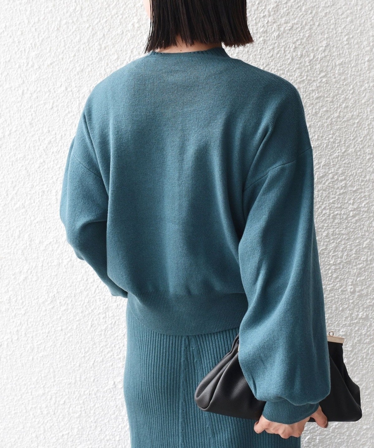 〈手洗い可能〉カーディガン + ワンピース ニット セットアップ