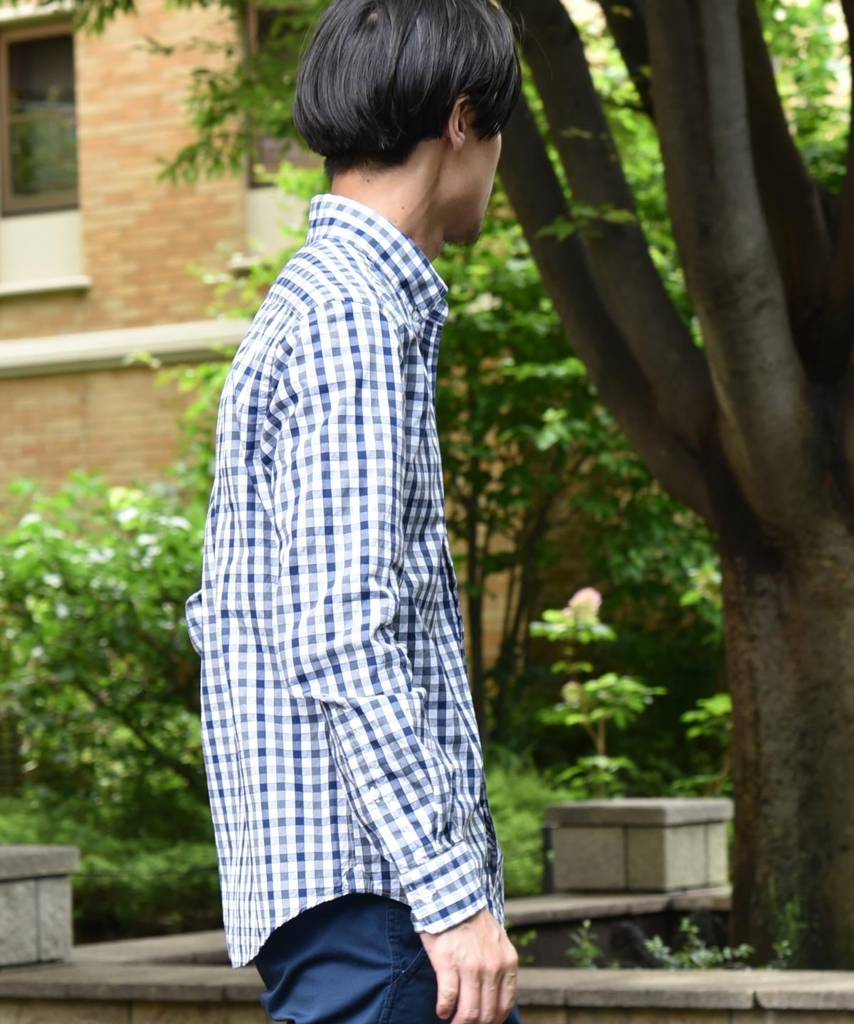 SHIPS: ドビー ギンガムチェック ボタンダウン シャツ 19FW