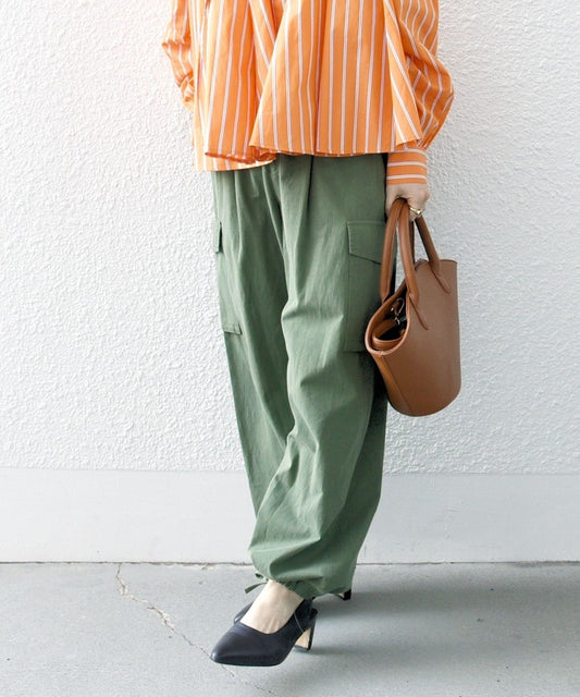 SHIPS any:〈洗濯機可能〉オーバーダイ イージー カーゴパンツ